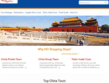 Tablet Screenshot of chinatours.com