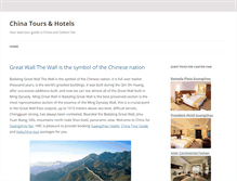 Tablet Screenshot of chinatours.org